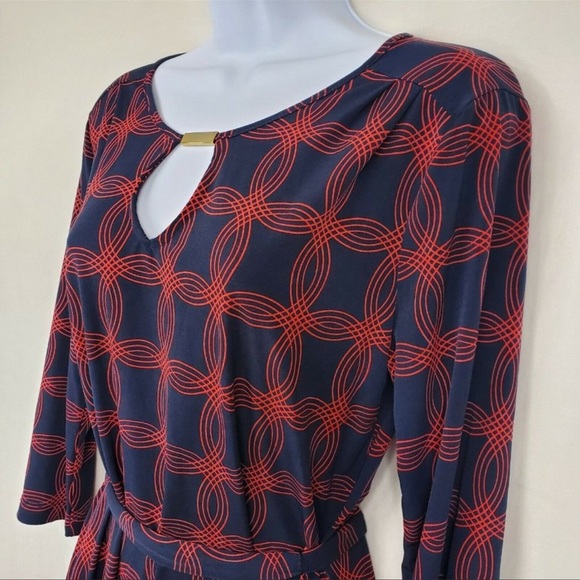 Banana Republic keyhole patterned dress size M - Picture 4 of 11